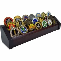 Outlet 🧨 DomEx Hardwoods 3 Tier Cherry Coin Rack 😍