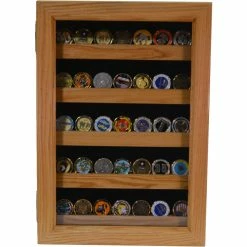 Discount π DomEx Hardwoods Coin Display Oak Shadow Box π€©