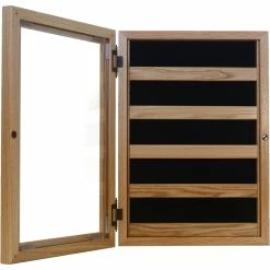 Discount 😉 DomEx Hardwoods Coin Display Oak Shadow Box 🤩 -Cheap military Store unnamed file 1218