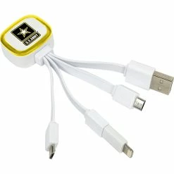 Best reviews of 🛒 QuikVolt US Army Tri-Charge USB Cable With Lightning Adapter 🔔