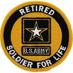 Promo 🥰 Ira Green, Inc Army Patch Retired Soldier For Life 🔥