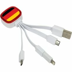 Best deal ✨ QuikVolt Germany Tri Charge USB Cable With Lightning Adapter ⭐