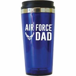 Cheapest 🎁 Other Brands 16 Oz. Air Force Dad Translucent Acrylic Outer Stainless Steel Tumbler & Slide Lid 👏