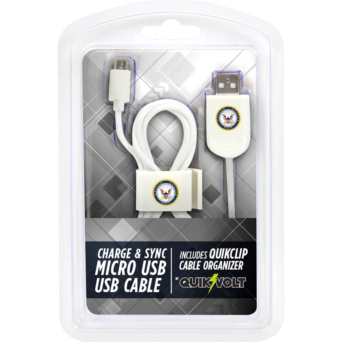 Wholesale π QuikVolt US Navy Micro USB Cable With QuikClip π― 4 Wholesale π QuikVolt US Navy Micro USB Cable With QuikClip π― - Image 2