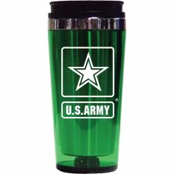 Best reviews of 👍 Other Brands 16 Oz. Army Logo Translucent Acrylic Outer Stainless Steel Tumbler And Slide Lid 😀