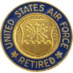 Cheapest 🛒 Other Brands Air Force Lapel Button Retired Personnel 😉