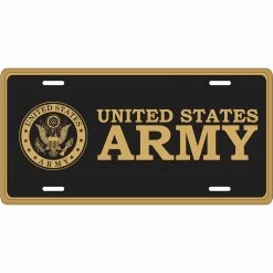 Best Pirce 😀 Mitchell Proffitt U.S. Army Crest License Plate 🧨