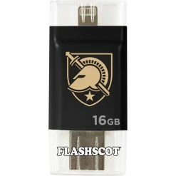Discount 🌟 Flashscot West Point Black Knights IFlashDrive HD 16GB 2 In 1 USB Drive 🔔