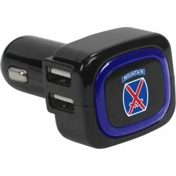 Flash Sale ✔️ QuikVolt 10th Mountain Division 4 Port USB Car Charger 💯