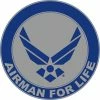 Best Sale 🌟 Mitchell Proffitt Airman For Life Decal 3.5 In. Dia. 🛒 -Cheap military Store unnamed file 457
