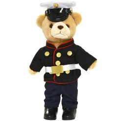 Discount 🧨 Bear Forces Of America Marine Corps 👗 Dress Blue Uniform Plush Bear 10 In. ⌛