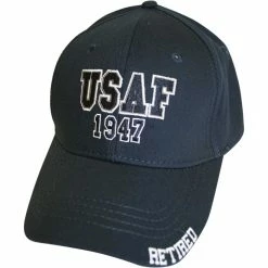 Hot Sale 🛒 BLYNC Air Force Navy Blue Twill Cap 👍