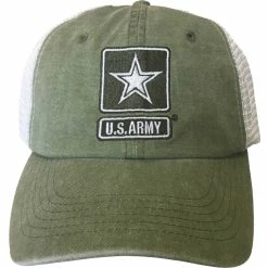 Outlet ✔️ Blync Washed Olive Drab Mesh Army Cap 🔥