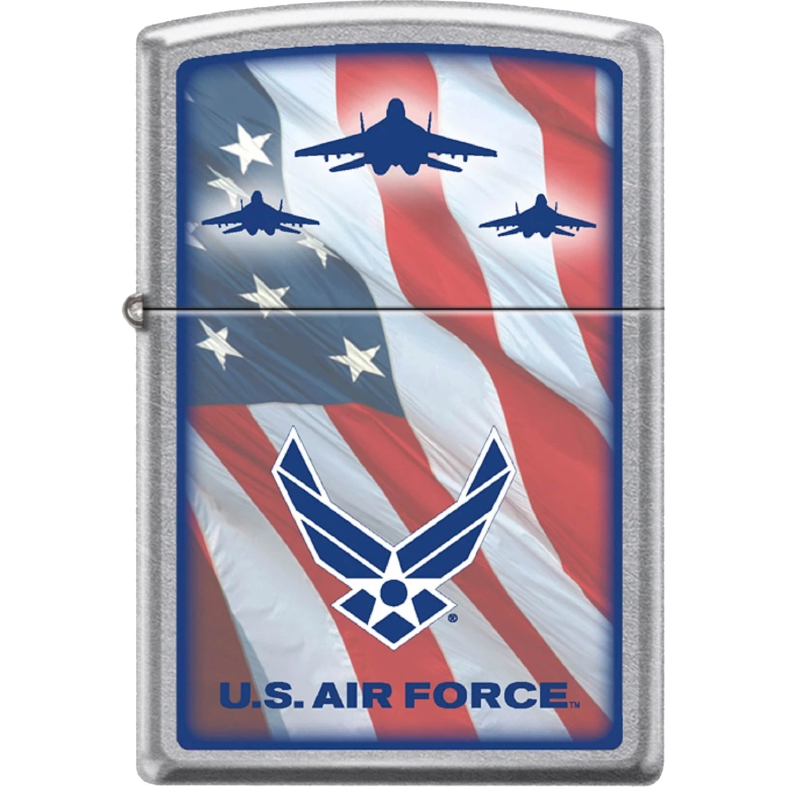New π Zippo U.S. Air Force Lighter With American Flag Background π 2 New π Zippo U.S. Air Force Lighter With American Flag Background π