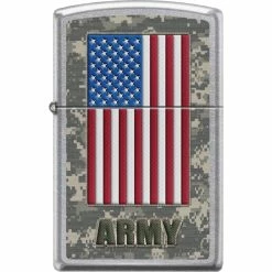 Cheapest 😉 Zippo Army Lighter With American Flag With Camouflage Background 🔥