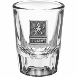 Best Sale ❤️ Sparta Army Crest Saloon Shot Glass 2 Oz. ✔️