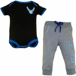 Best Pirce 🎁 Trooper Clothing Infant Boys Air Force Bodysuit And Jogger Pants 2 Pc. Set 💯