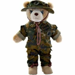 New 😍 Bear Forces Of America Marine Corps Male Woodland Marpat Plush Bear 11 In. 🔥