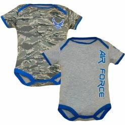 Flash Sale 🧨 Trooper Clothing Infants Air Force Bodysuit 2 Pk. ✔️