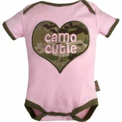 Best Pirce 👍 Trooper Clothing Infant 👧 Girls Multicam Camo Cutie Bodysuit 😍