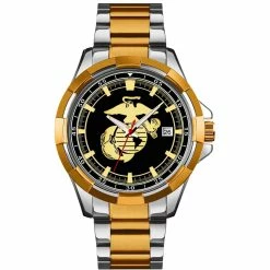 Brand new 🧨 Frontier Men's Two Tone Marine Corps ⌚ Watch 11U 👏