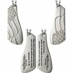 Buy 🔔 Shields Of Strength Stainless Steel Genesis 31:49 Split Shield, 2 Part Necklace 😉 -Cheap military Store unnamed file 812