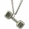 Buy 😉 Shields Of Strength Men's Antique Finish Dumbbell Necklace Philippians 4:13 😉 -Cheap military Store unnamed file 818