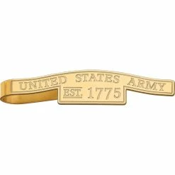 Coupon 🔔 Other Brands 18K Gold Over Sterling Silver U.S. Army Tie Bar ⌛
