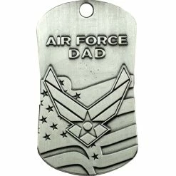 Buy 😍 Shields Of Strength Air Force Dad Antique Finish 🐕 Dog Tag Necklace Isaiah 40:31 ⌛