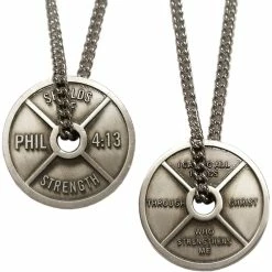 Hot Sale 🎁 Shields Of Strength Men's Antique Finish Necklace - Phil 4:13 🔥