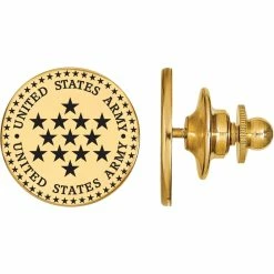 Flash Sale 🛒 Other Brands 18K Gold Over Sterling Silver United States Army Epoxied Disc Lapel Pin 🛒
