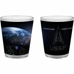 Hot Sale 🔥 Mitchell Proffitt Space Force Shot Glass 1.5 Oz. 🎁 -Cheap military Store unnamed file 90