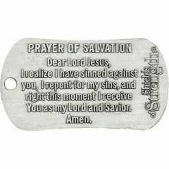 Best Sale 🤩 Shields Of Strength Joshua Flag Antique Finish 🦮 Dog Tag Necklace, Joshua 1:9 ❤️ -Cheap military Store unnamed file 909