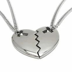 Discount ๐ Shields Of Strength Friends Stainless Steel Heart Cross Necklace Genesis 31:49 ๐