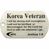 Top 10 ✔️ Shields Of Strength Korean Veteran Stainless Steel 🐕 Dog Tag Necklace, Joshua 1:9 👏