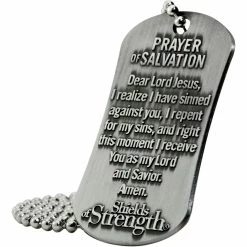 Best Sale 😉 Shields Of Strength Proverbs 3:5-6 Antique Finish 🐕 Dog Tag Necklace 😍 -Cheap military Store unnamed file 974