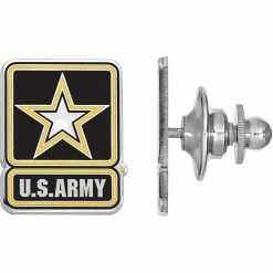 Coupon 😉 Other Brands Sterling Silver United States Army Epoxied Lapel Pin ✨